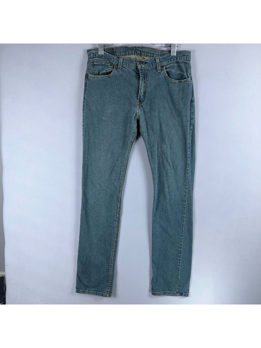 Levis 511 Srtaigth Leg Jeans Slim Fit Mens Size W34 L34 Blue Light Wash